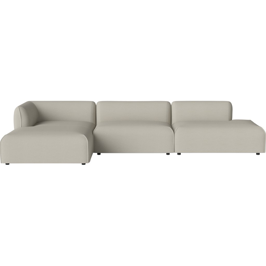 Arke tuinbank 3 modules met chaise longue 360 x 170 cm - links