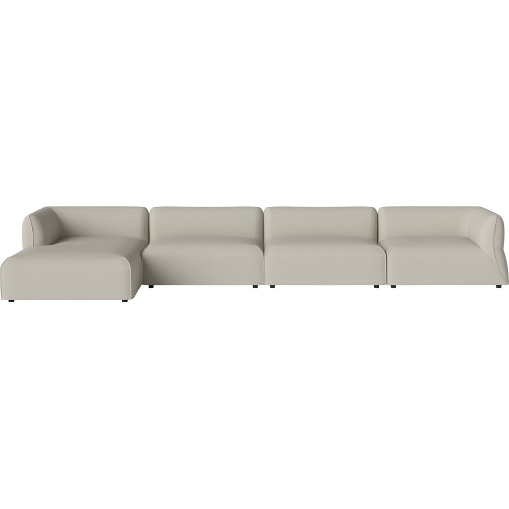 Arke utesoffa 4 moduler med schäslong 460 x 170 cm - vänster