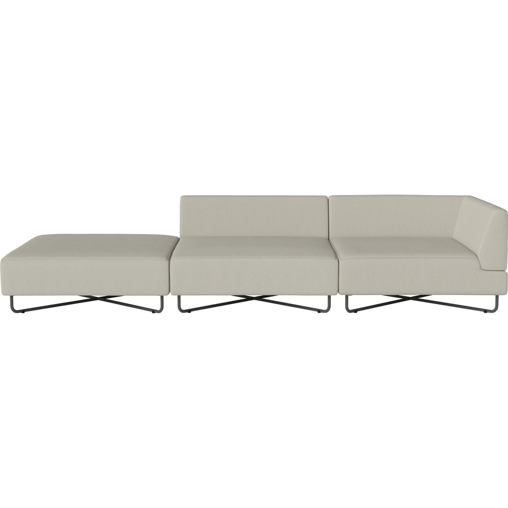 3 Modules Canapé de jardin Orlando O2 av. système séparable – gauche