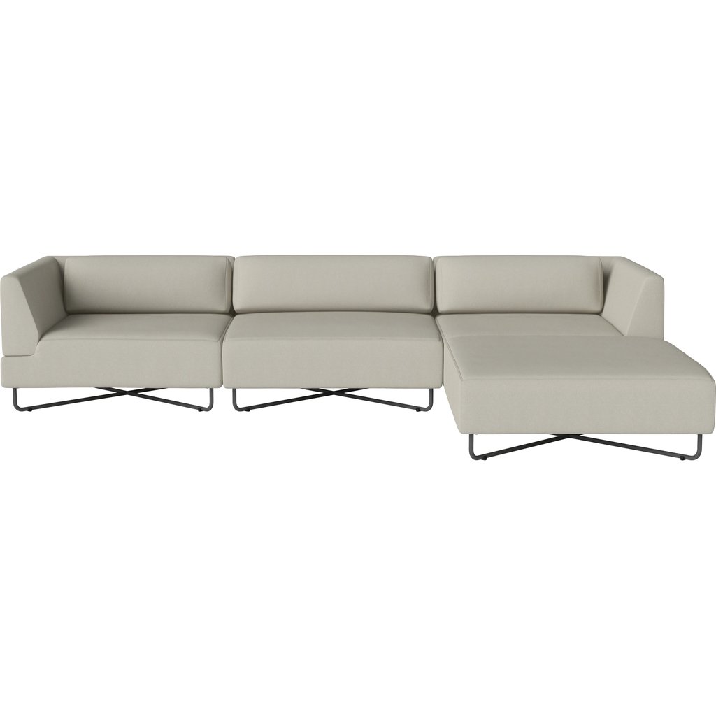 Orlando O2 Tuin Loungebank 4 Modules m. chaise longue - incl. kussens
