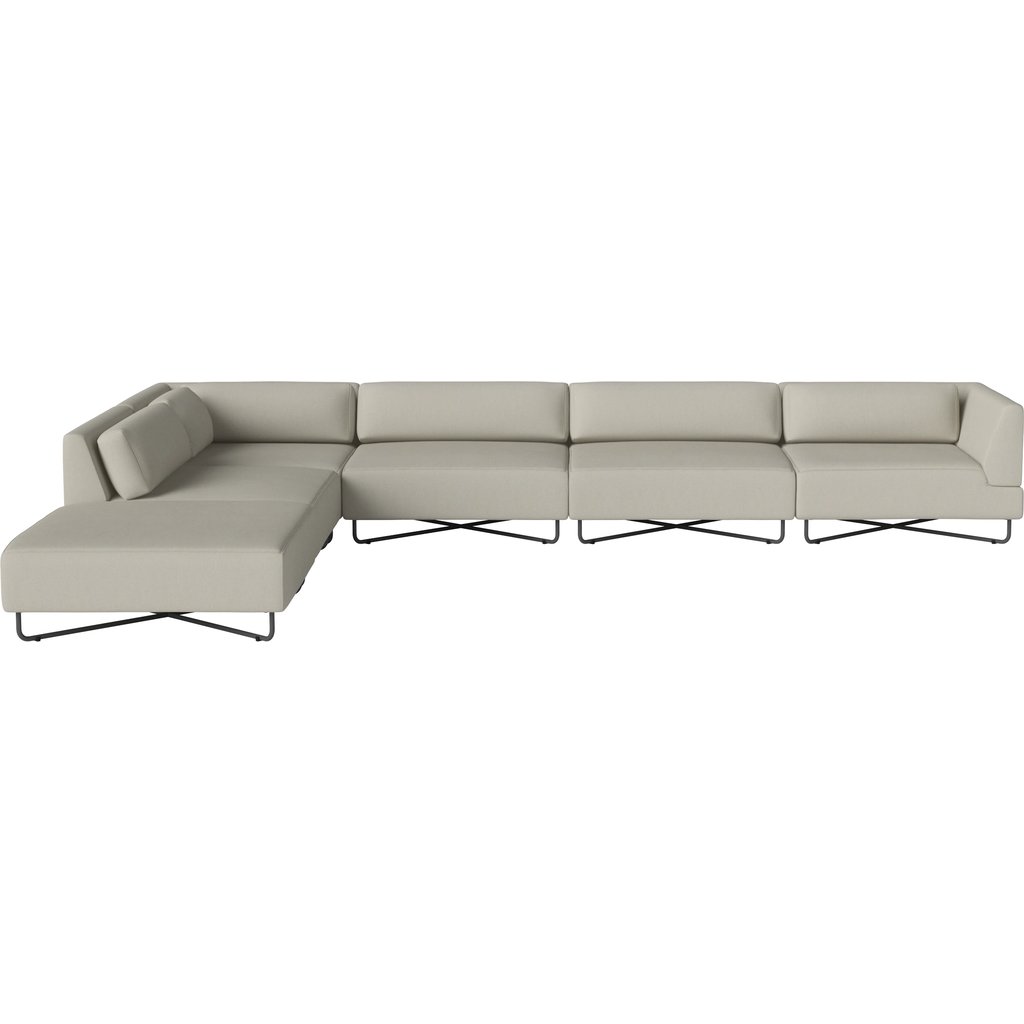 Orlando Havesofa 6 Moduler inklusive puder m. open-end – venstre