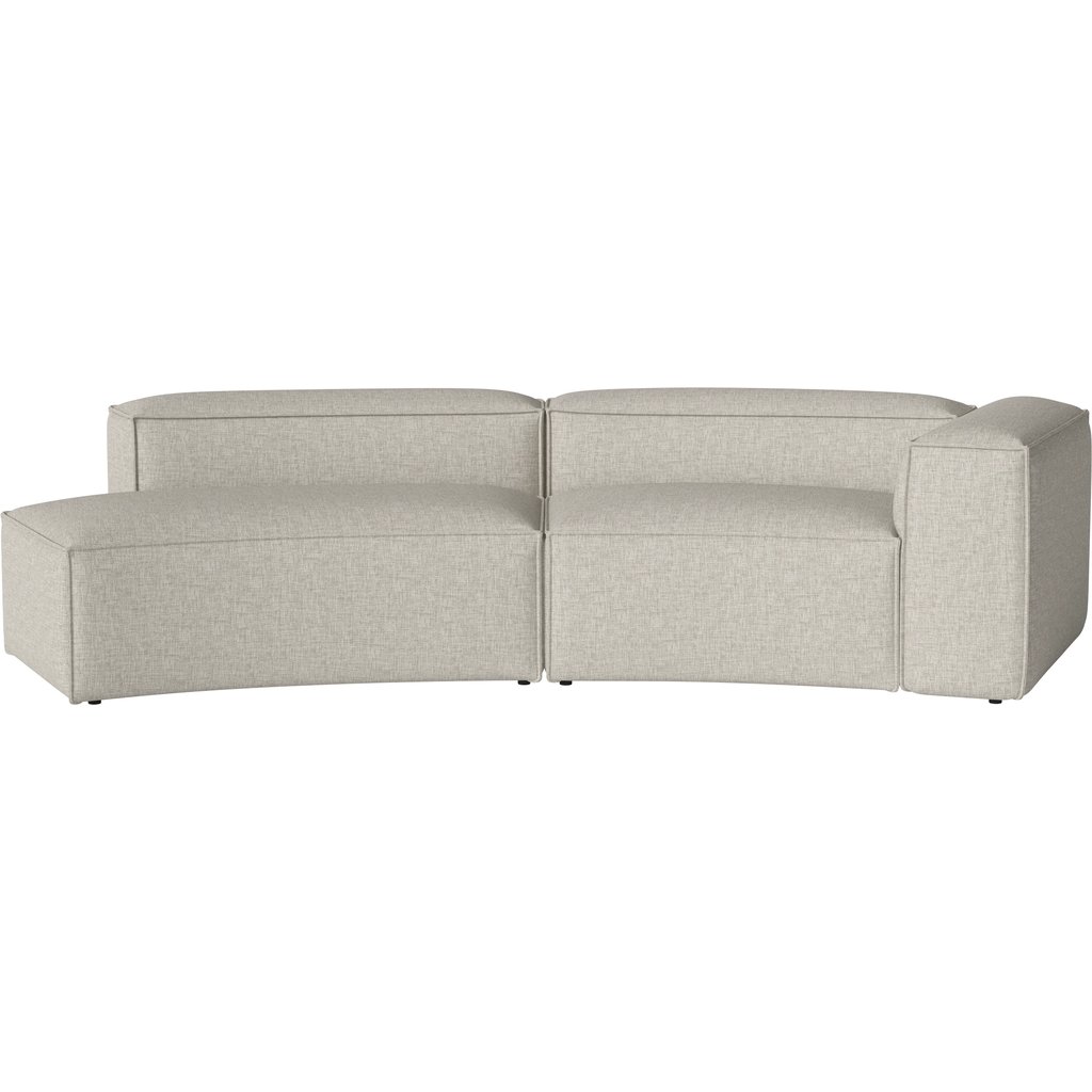 Cosima Curved 2 Modules 100 cm m. kleine hoek en open einde - links