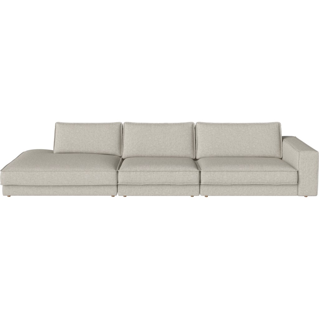 Noora 3 moduler 127 cm med stort hörn och open end - vänster