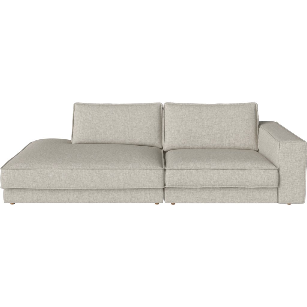 Noora 2 Module 127 cm m. kleiner Ecke und offenem Ende - links
