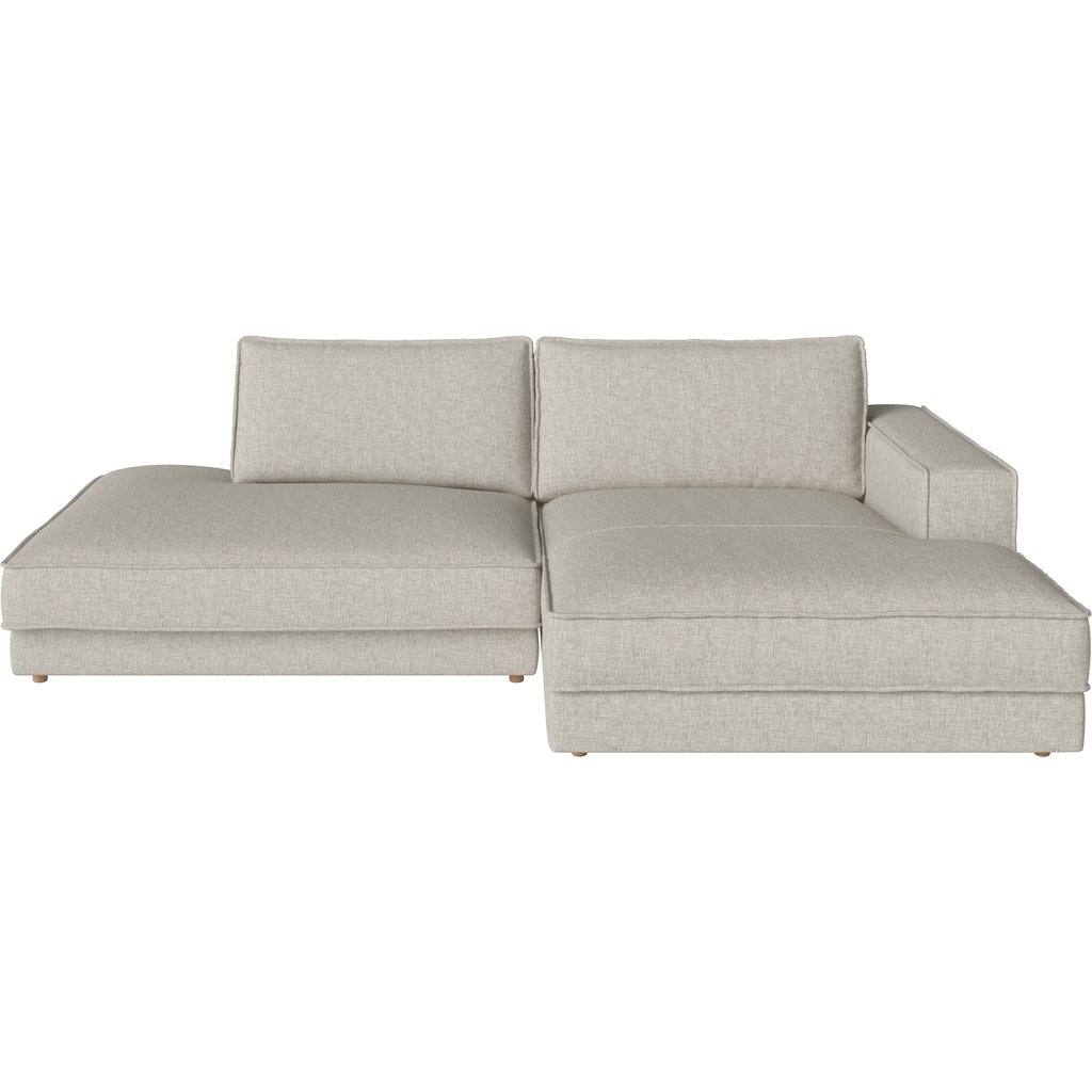 Noora 2 Modules 127 cm m. chaise longue en open einde - links