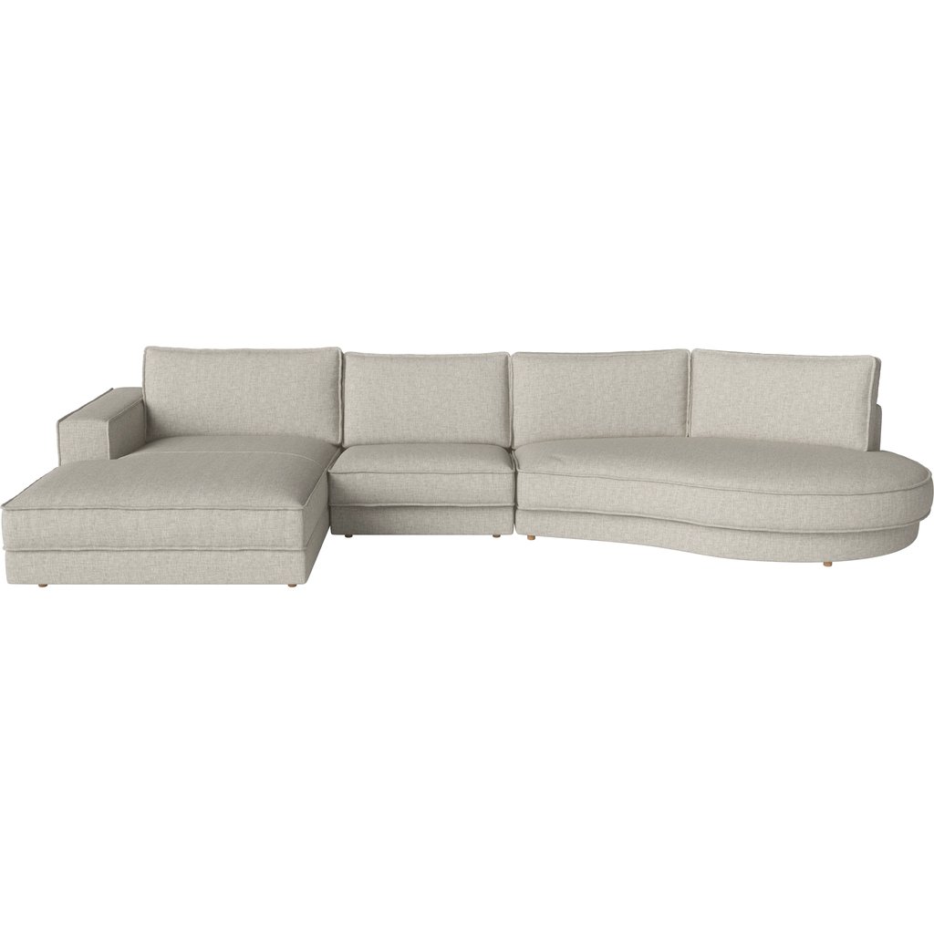 Noora 3 modules m. chaise longue klein – links – open-end afgerond klein – rechts