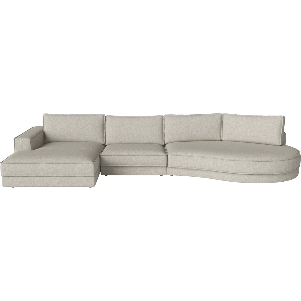 Noora 3 Modules m. chaise longue groot – links – open-end afgerond groot – rechts