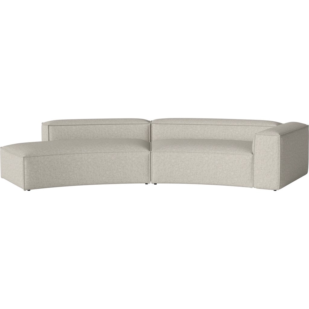 Cosima Curved 2 Modules 120 cm m. grote hoek en open einde - links