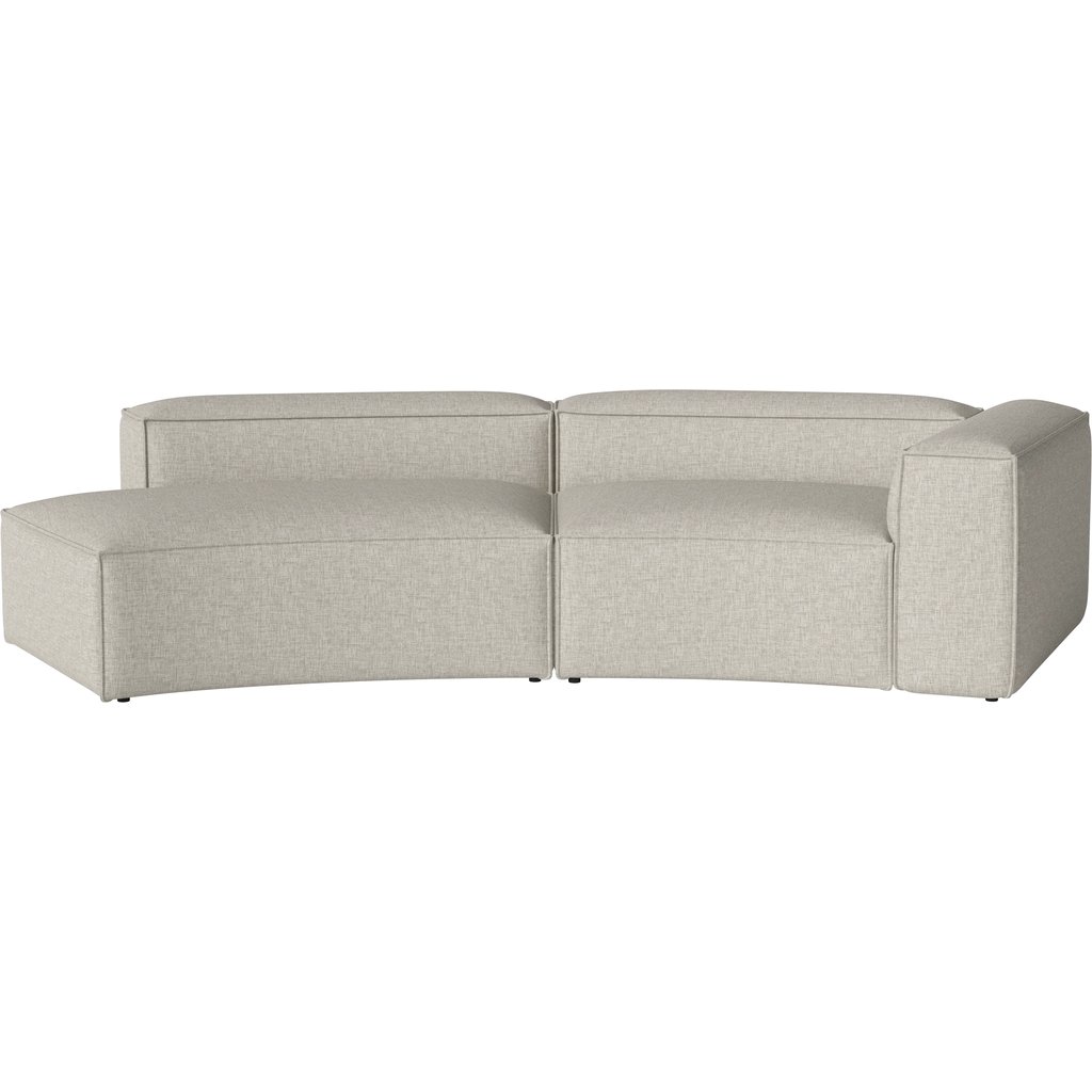 Cosima Curved 2 Modules 120 cm m. kleine hoek en open einde - links