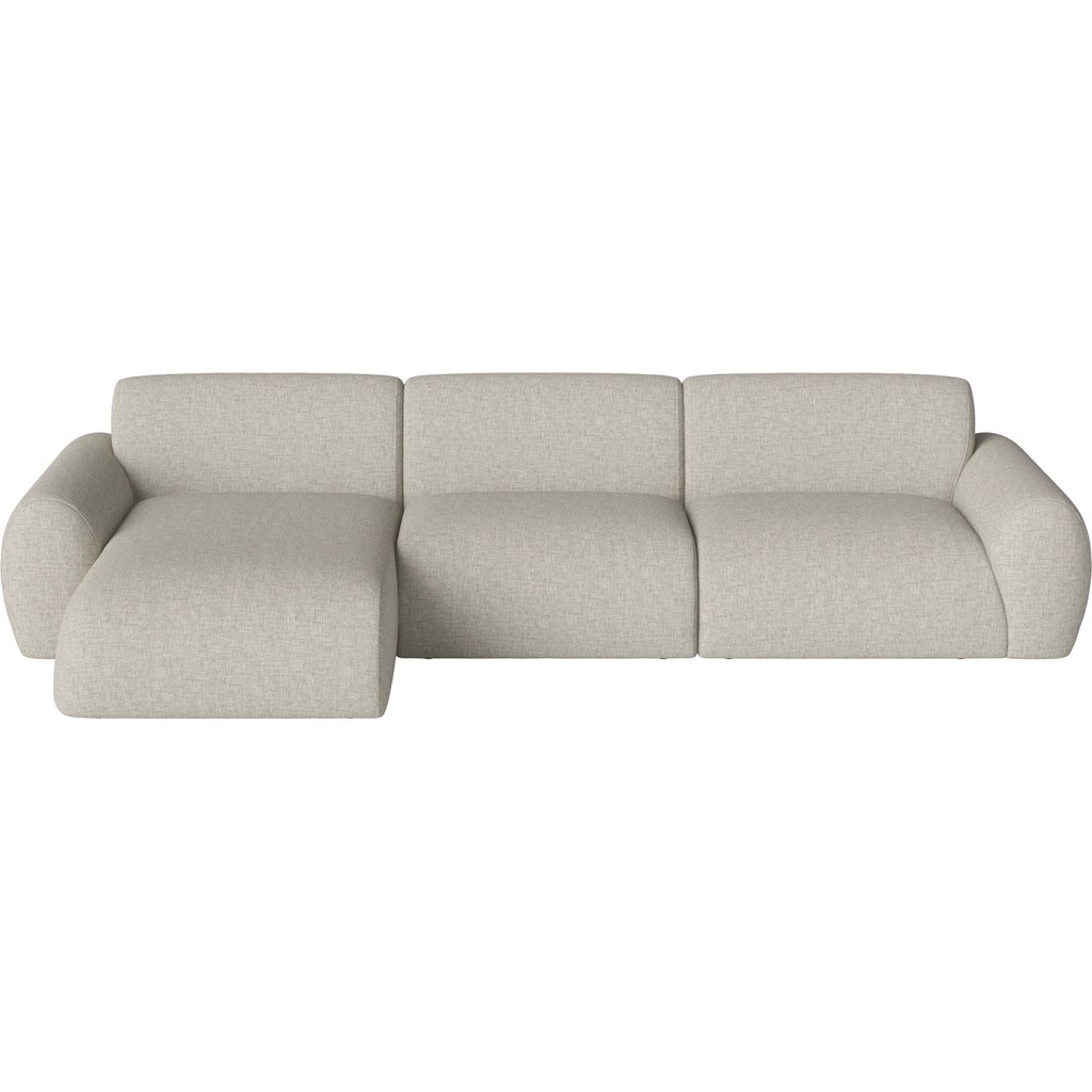 Núvol 3 Modules met kleine hoek en chaise longue – links