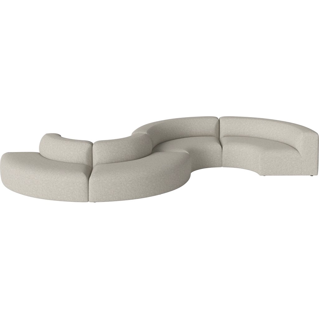 Angle Curved 4 moduler - S shape