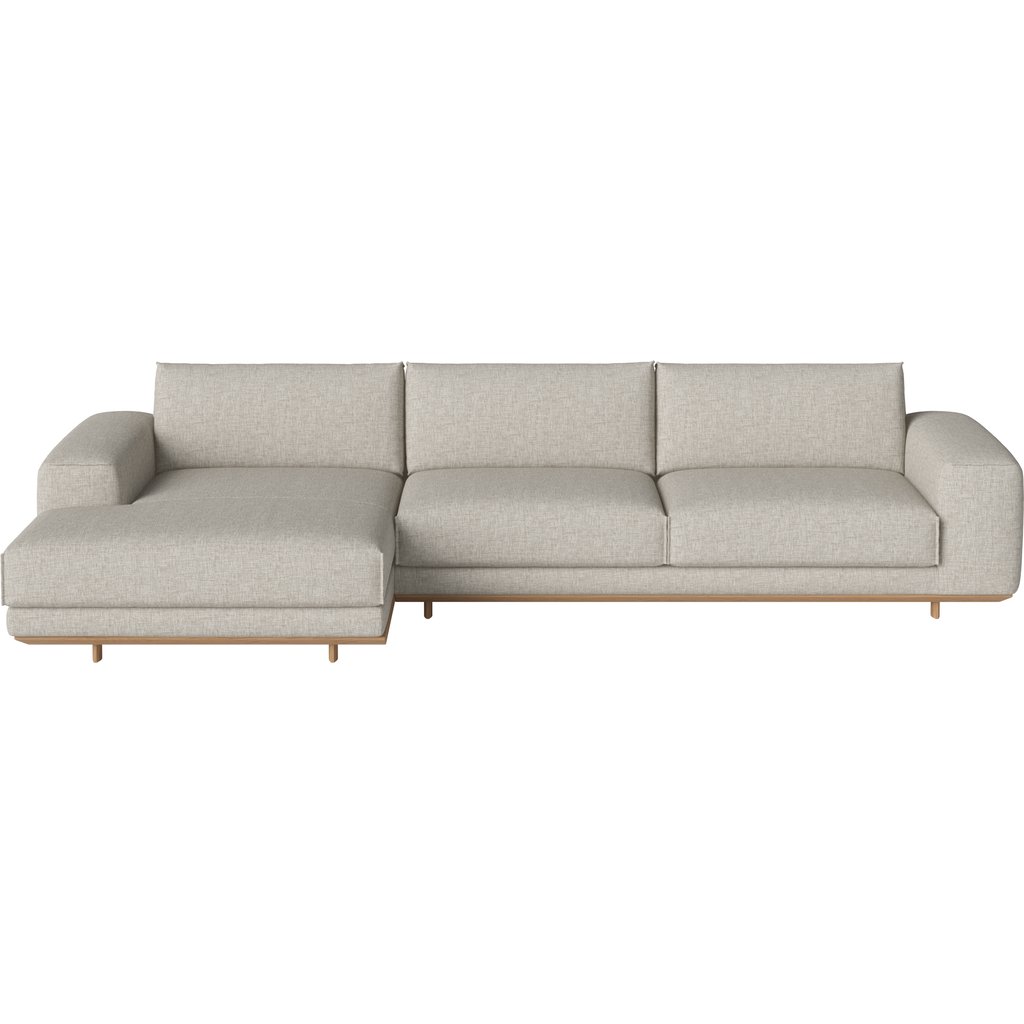 Gest 4-zitsbank m. chaise longue - links