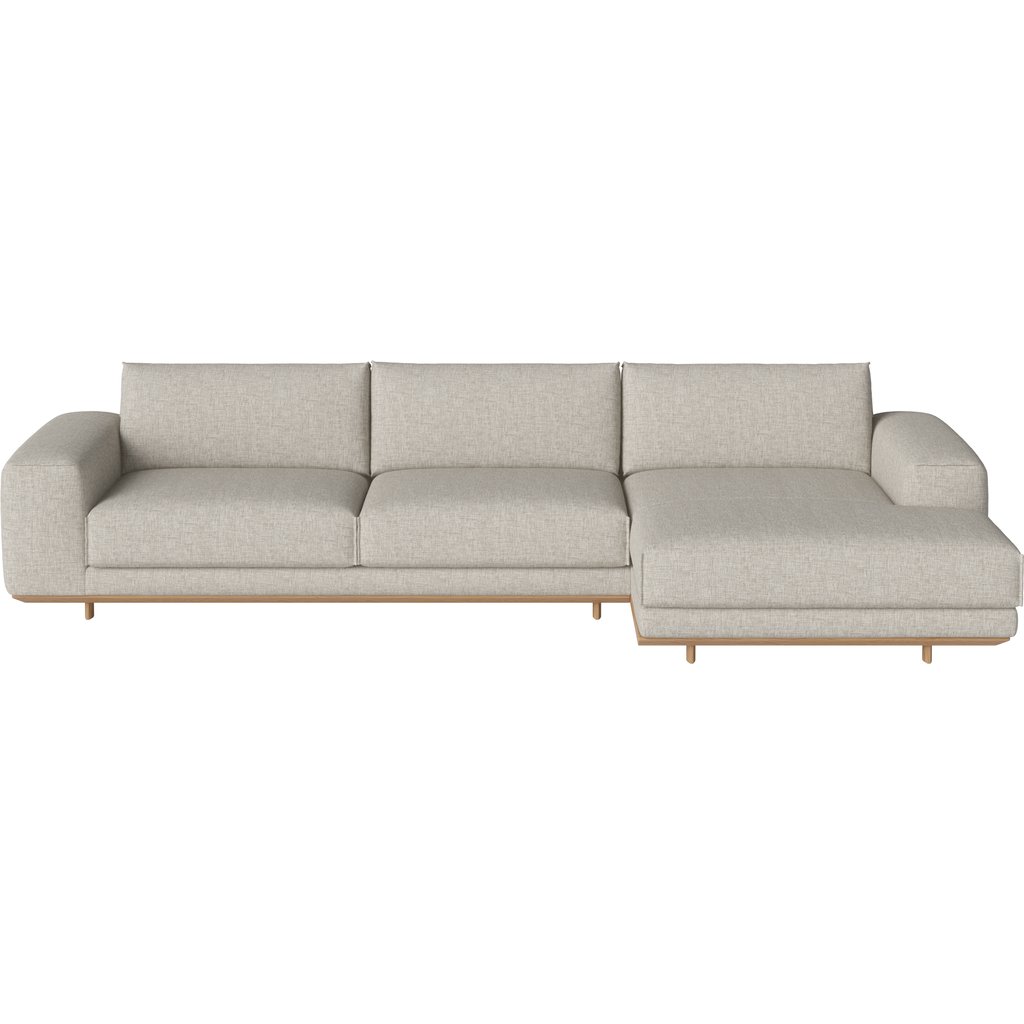 Gest 4-zitsbank m. chaise longue - rechts