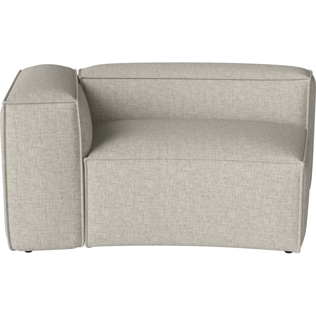 Cosima Curved 100 cm m. kleine hoek - links