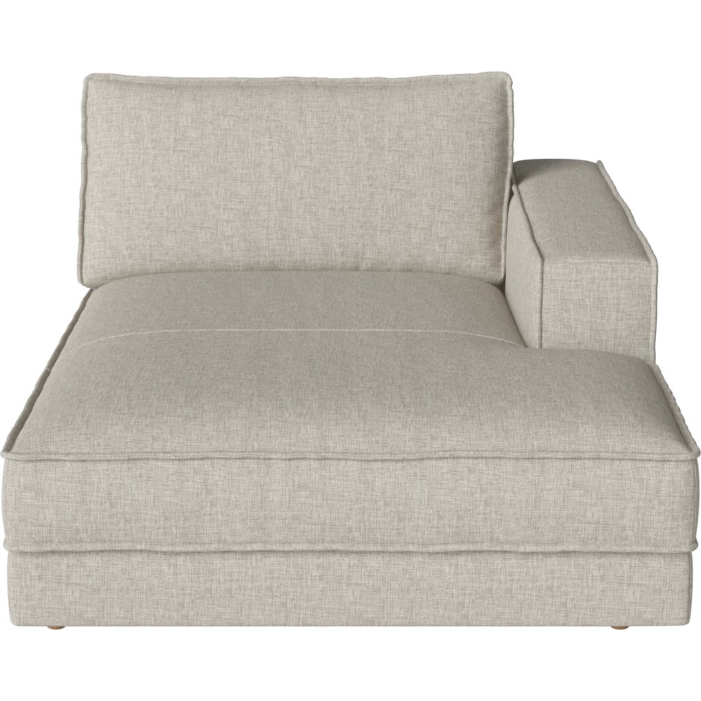 Noora Module m. chaise longue rechts 125/127 x 190 cm
