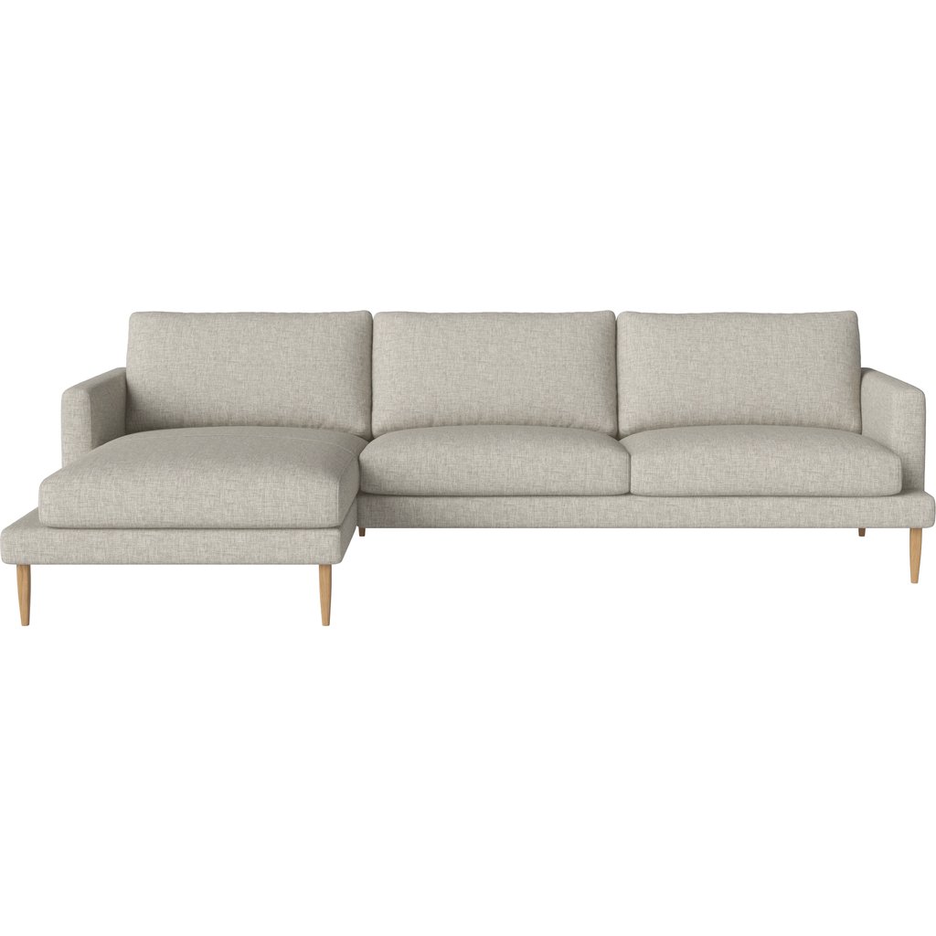 Veneda Slim 3,5-zitsbank met chaise longue - links
