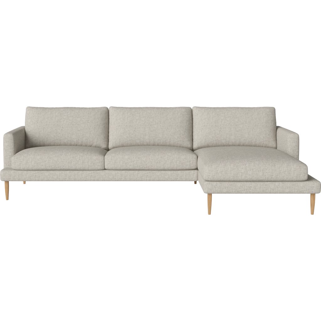 Veneda Slim 3,5-zitsbank met chaise longue - rechts