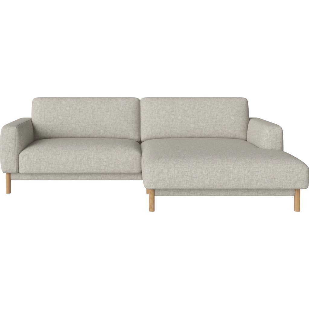 Chleo 2-zitsbank m. chaise longue - rechts