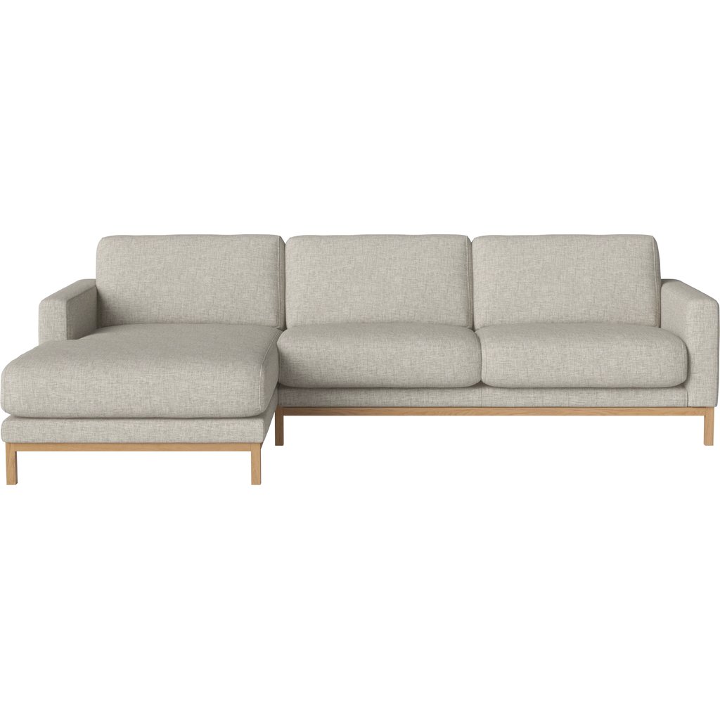 North 3-Zitsbank met chaise longue – links