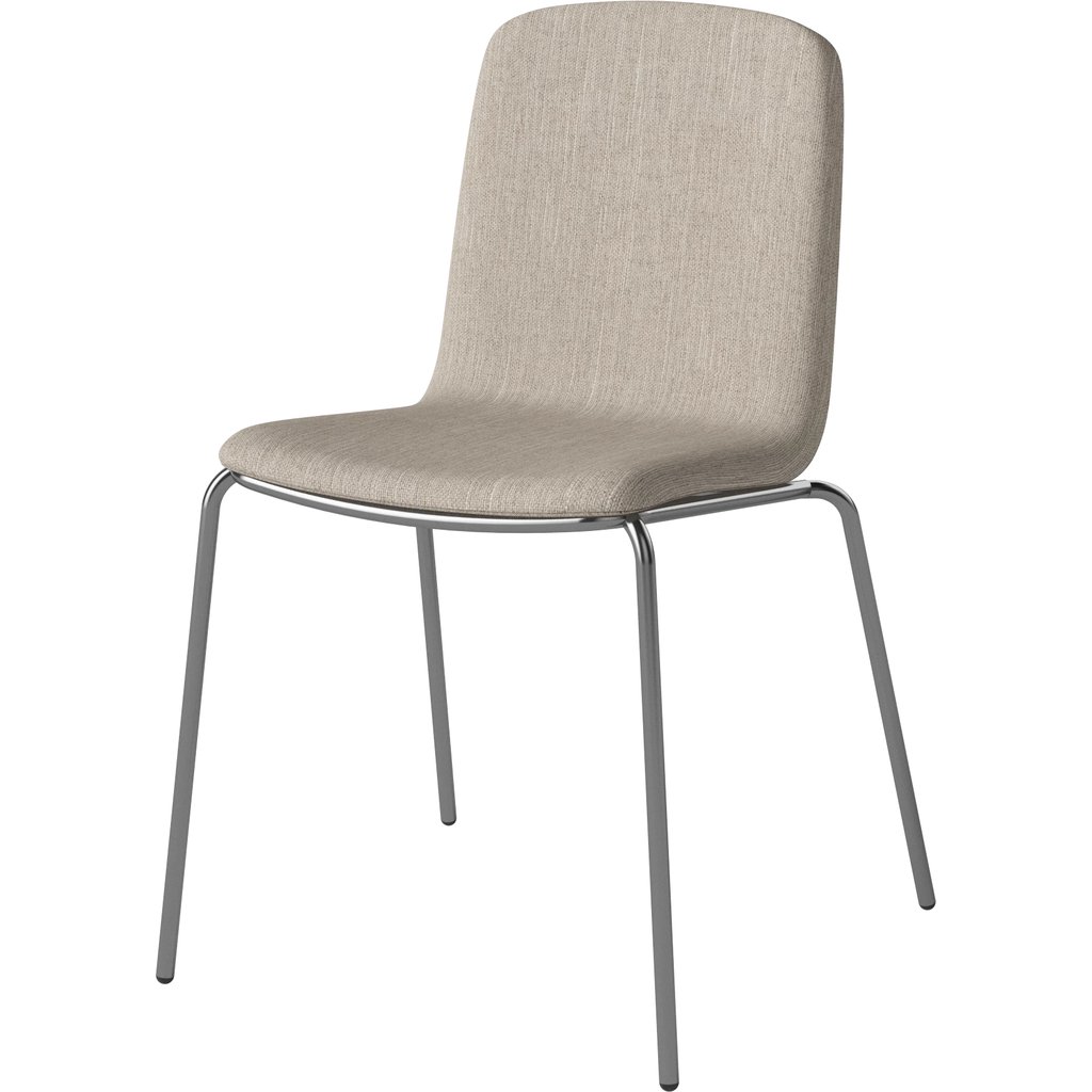 Chaise Palm Rembourrée avec Piètement en Métal