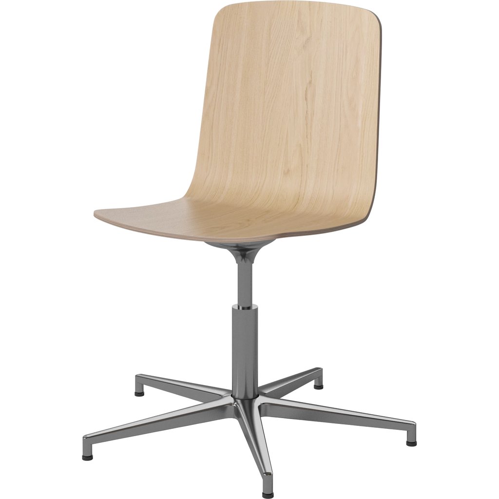 Palm Fineerstoel met Glijders