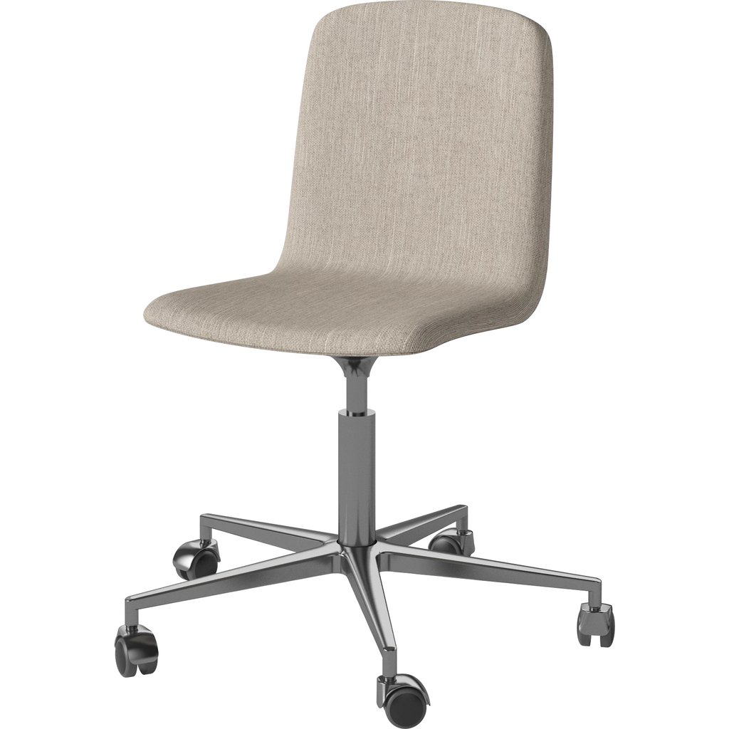 Palm Gestoffeerde Stoel met Wieltjes