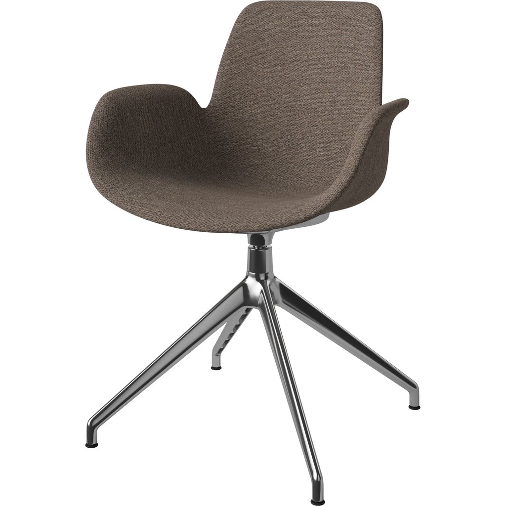 Chaise Seed avec Accoudoirs et Pied Étoile 4 Branches - Rembourrée