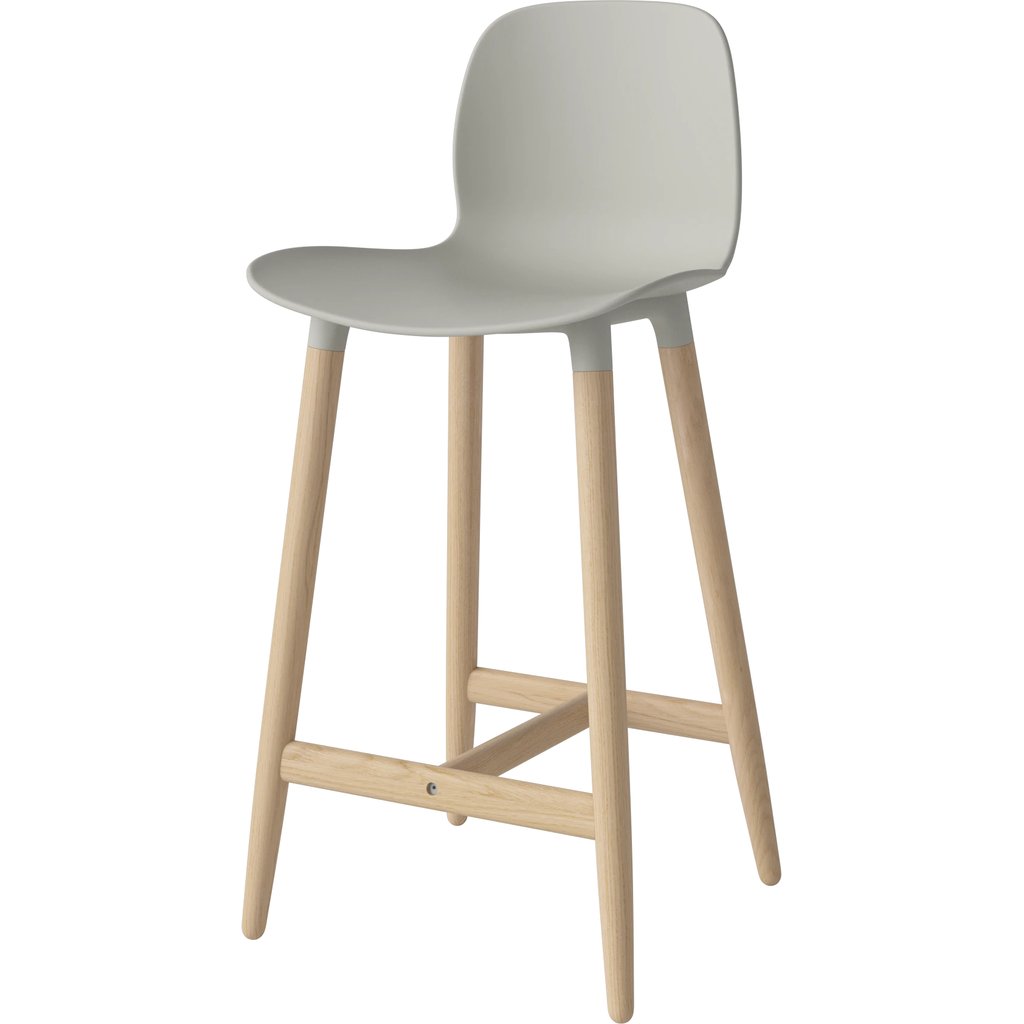 Seed Barkruk H66 cm – poly/houten poten