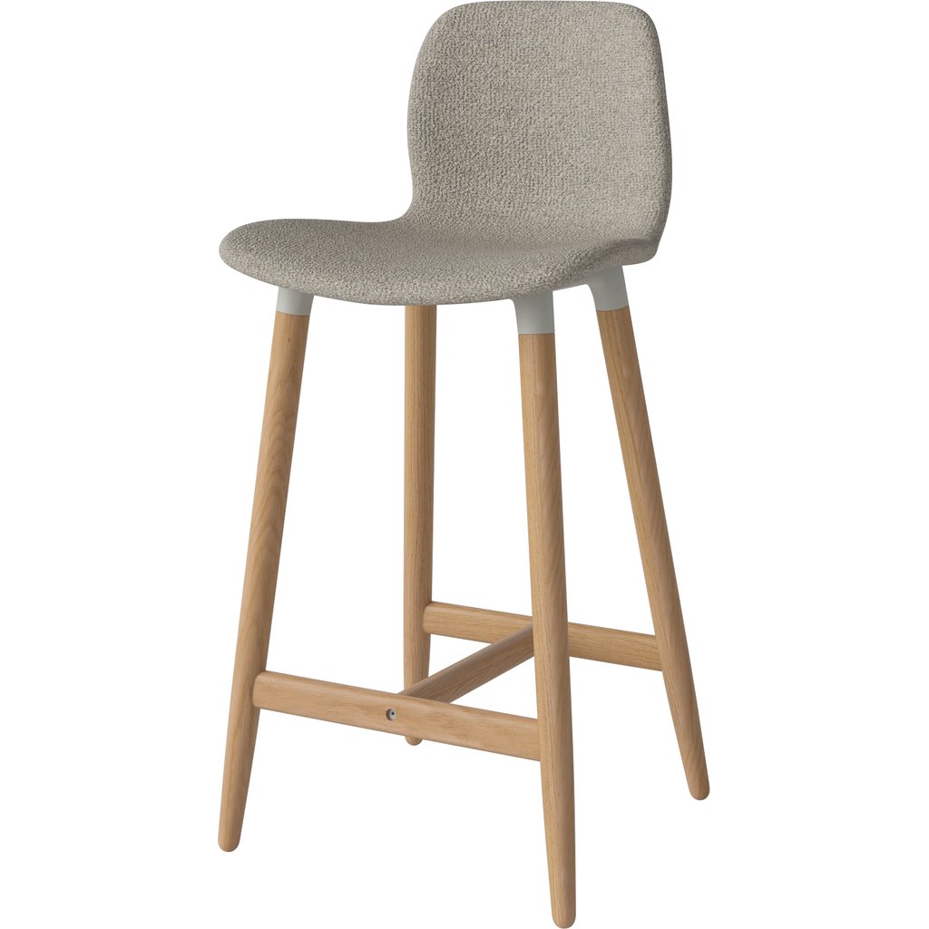 Seed Barkruk H66 cm – bekleed/hout