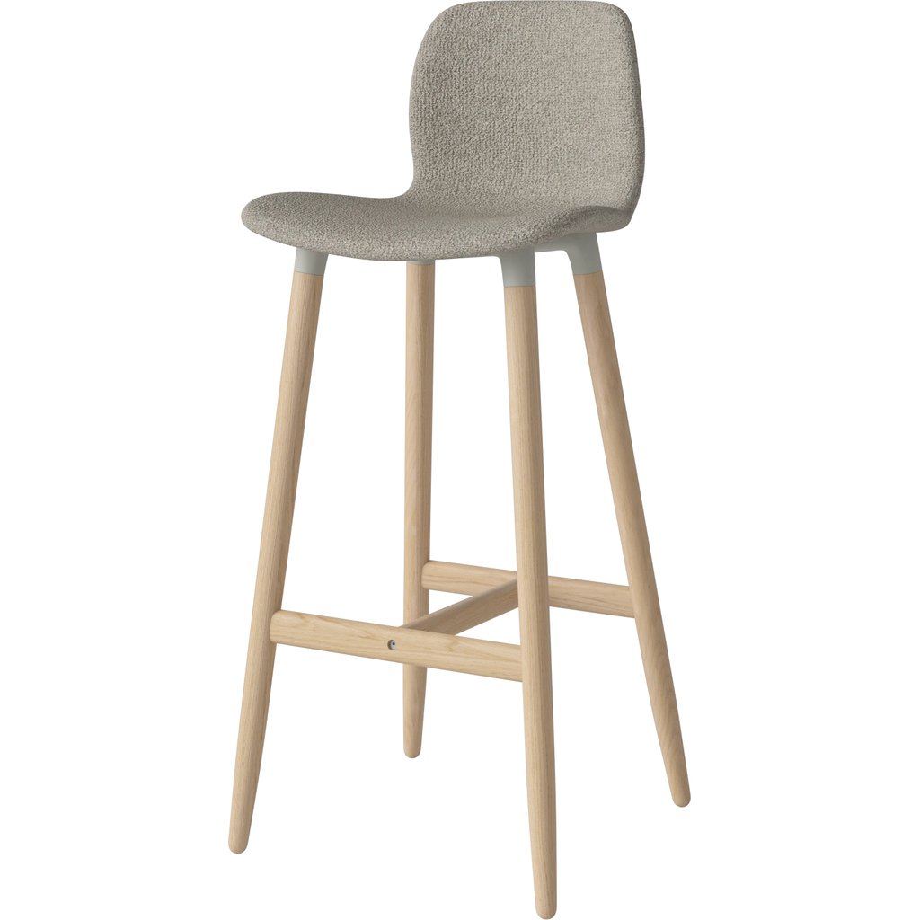 Seed Barkruk H76 cm – bekleed/hout