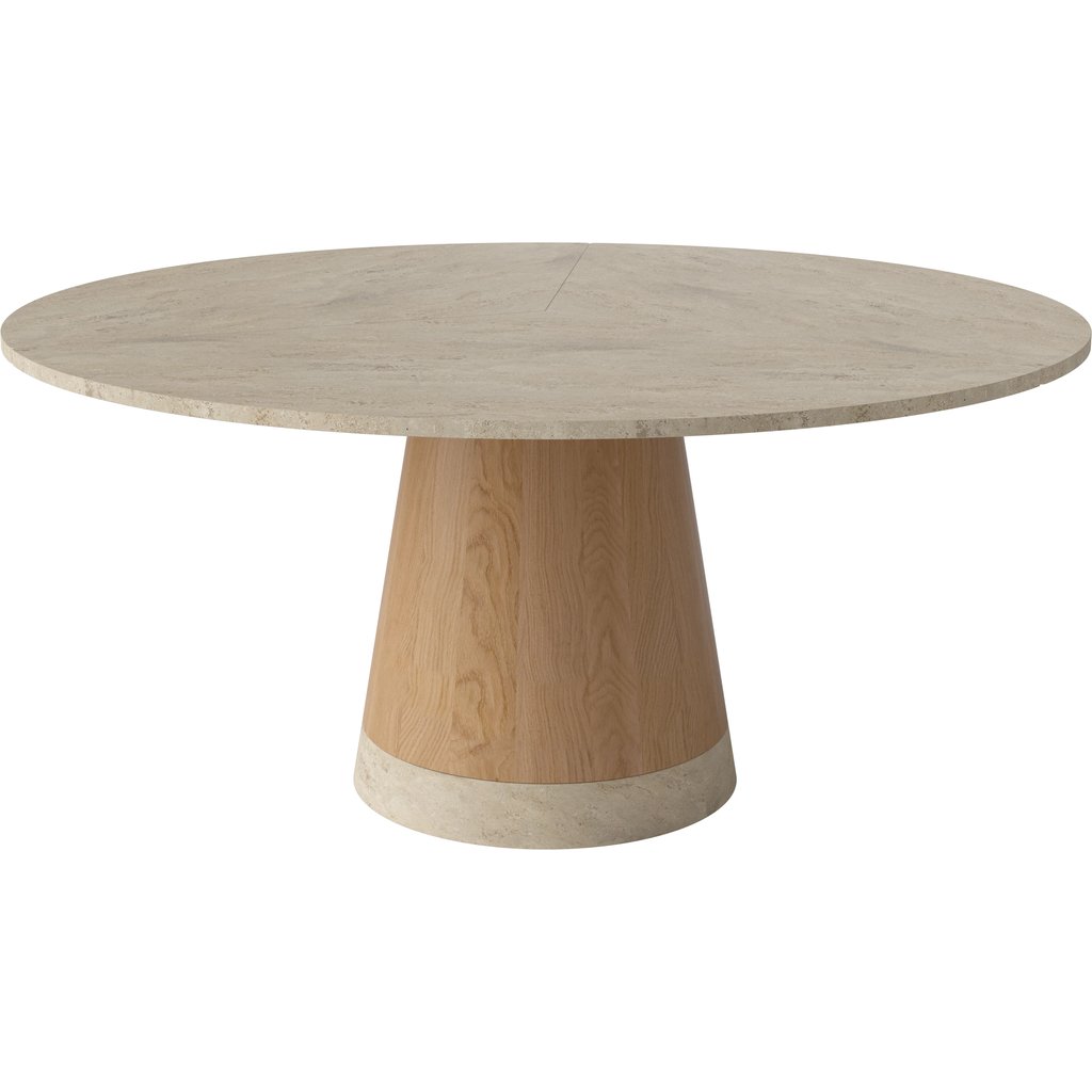 Piro Eettafel Ø160 cm - marmeren blad