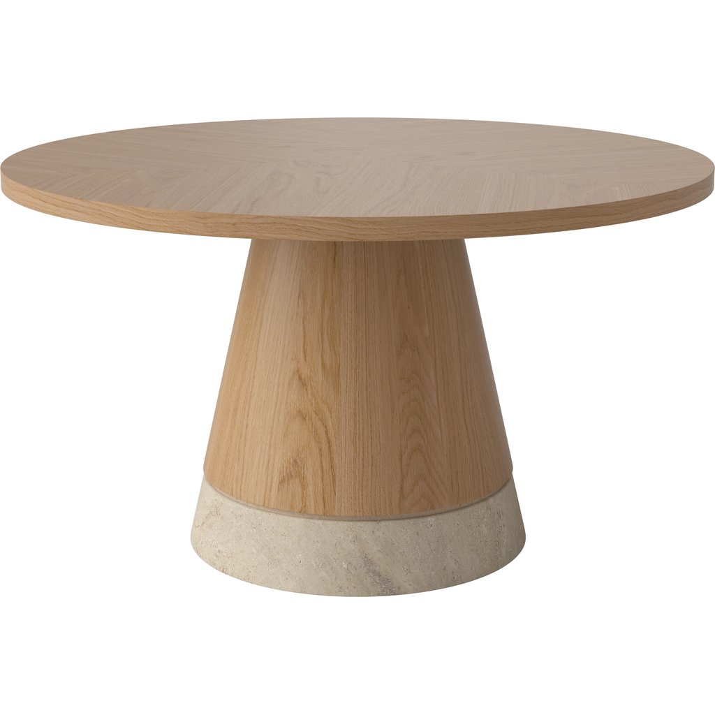 Piro Salontafel - fineer blad Ø60 cm