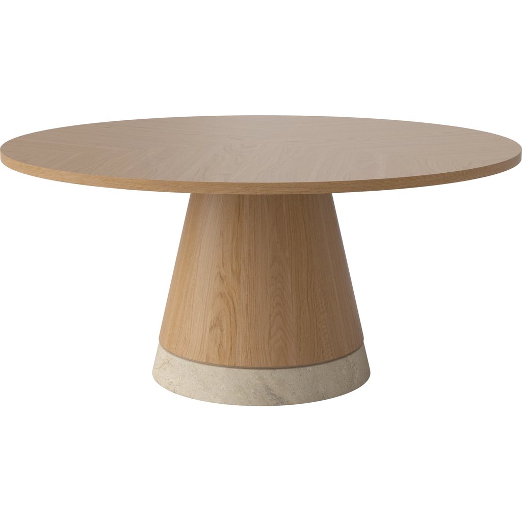 Piro Salontafel - fineer bovenblad Ø90