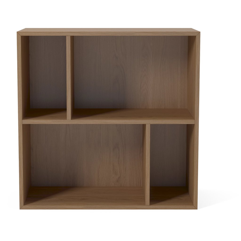 Case 2 x 2 Boekenkastmodule met Plank – 28 cm