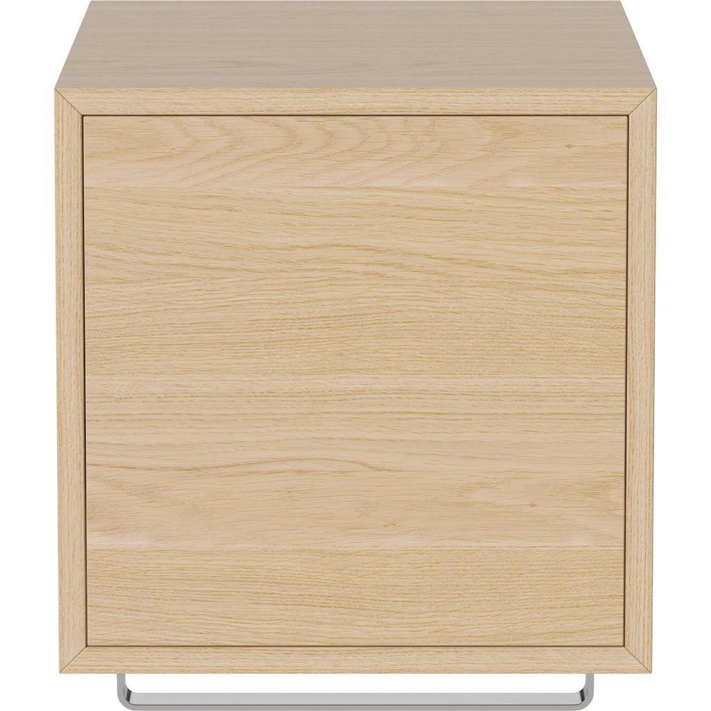 Case Module d'étagères avec Porte en Bois et Barre Porte Manteau 1 x 1 - 35 cm