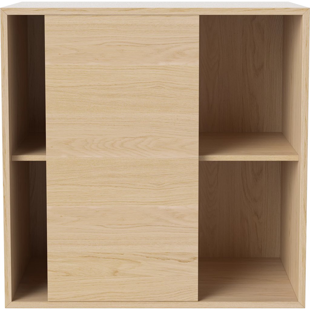 Case 2 x 2 Boekenkastmodule met Schuifdeurtje - 39 cm