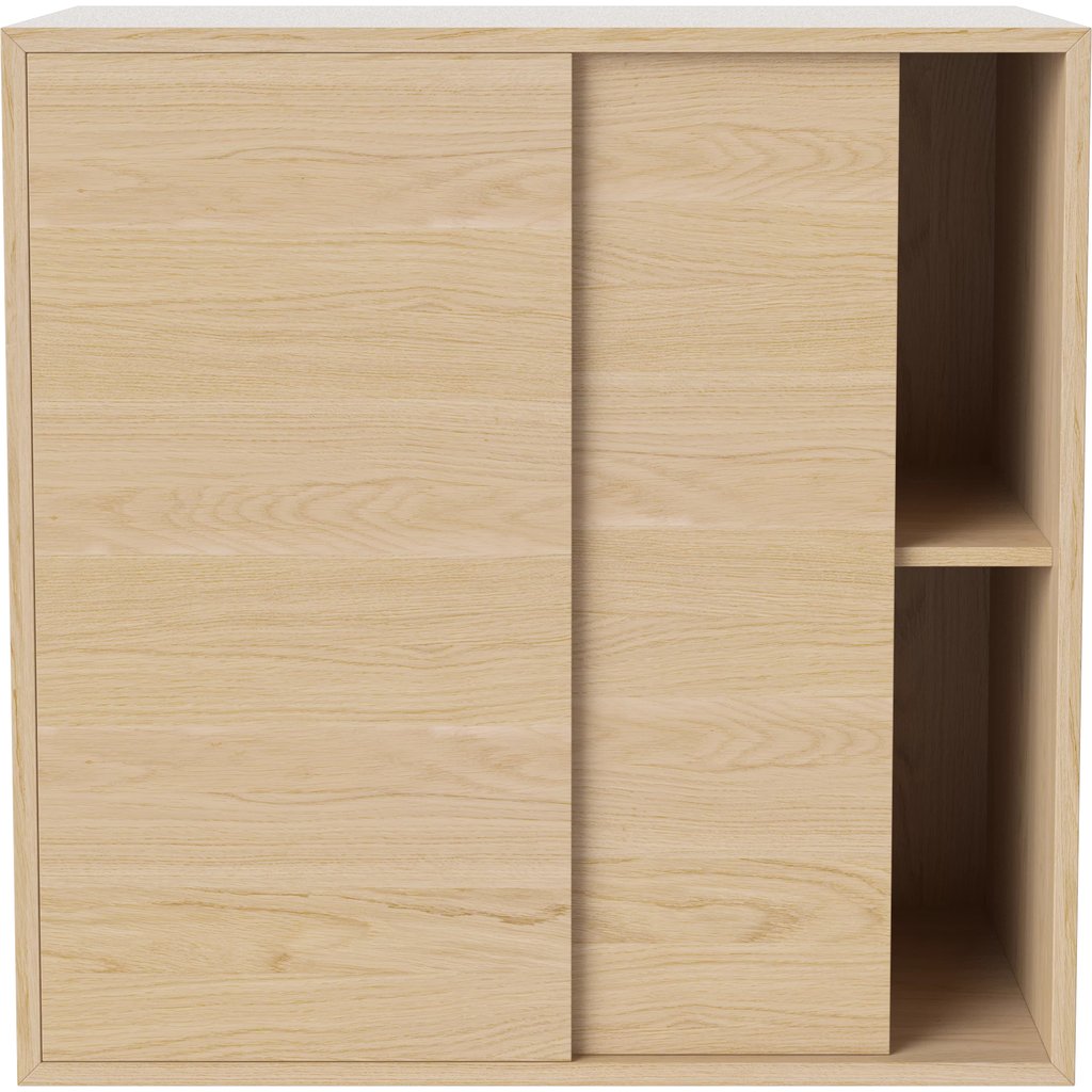 Case Module d'étagères  avec Portes Coulissantes 2 x 2 - 39 cm