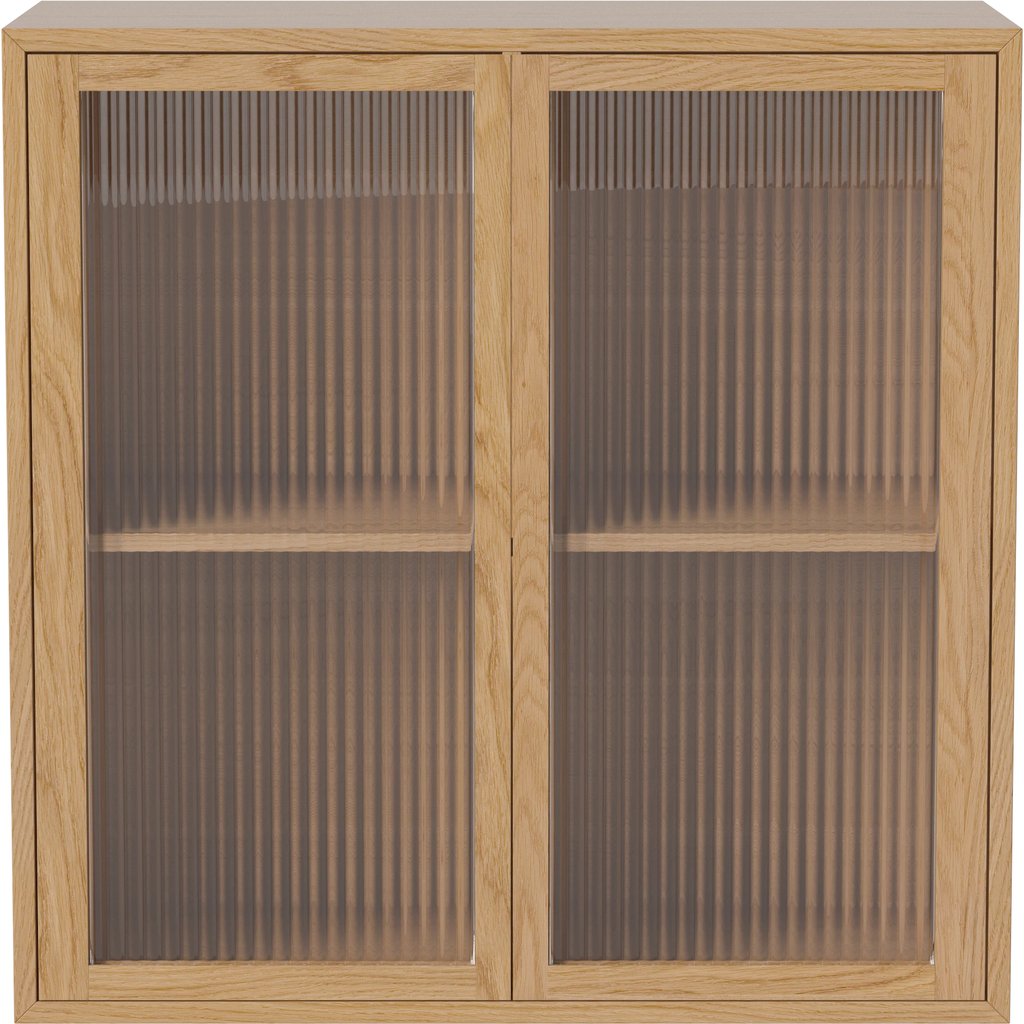 Case 2 x 2 m. 2 glazen deuren en 2 planken – 28 cm