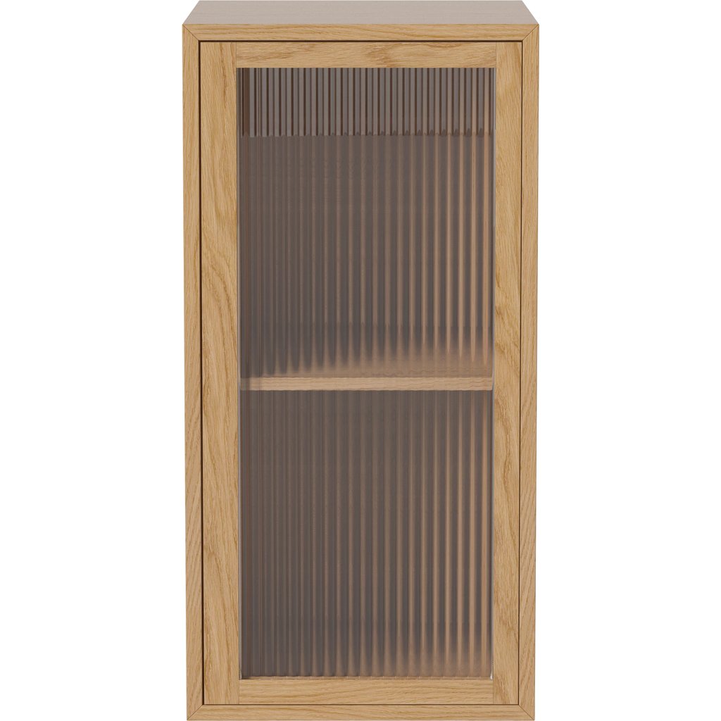 Case 2 x 1 avec 1 porte vitrée et 1 étagère – 35 cm