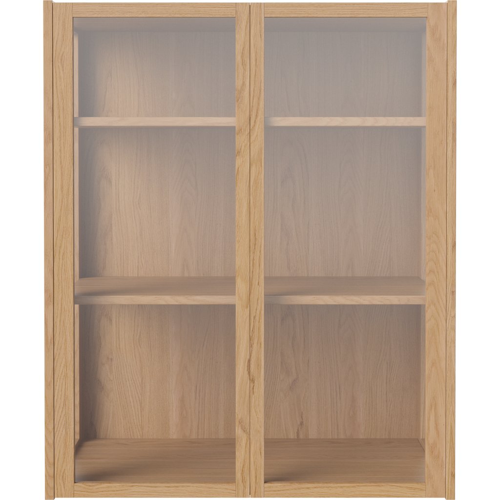 Cana glazen hoge kast - 2 deuren - wandmontage