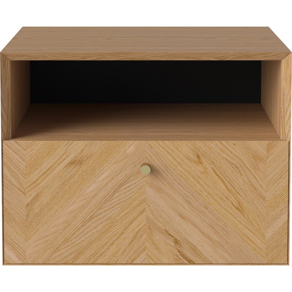 Table de Nuit Luxe – 1 tiroir – montage mural