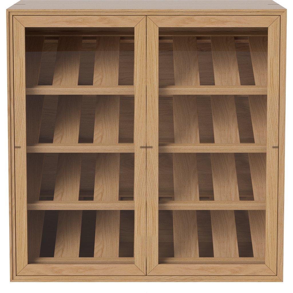 Vega wijnkast met glazen deuren