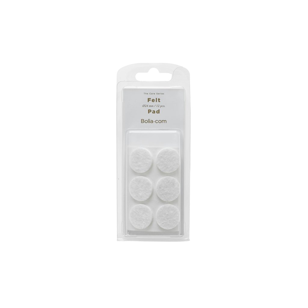 Filttassan - vit, Ø24 mm (12 stk)