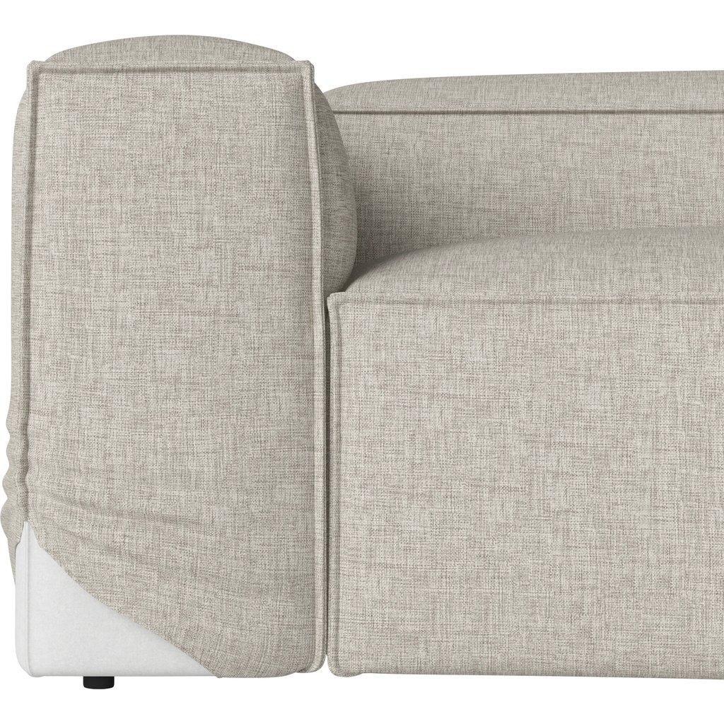 Housse Cosima curved pour petit module avec extrémité ouverte 100 cm - gauche