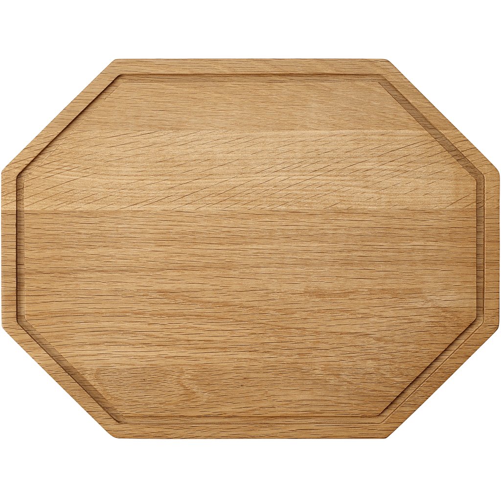 Octagon Skärbräda i trä 32,5 x 25 x H 2 cm