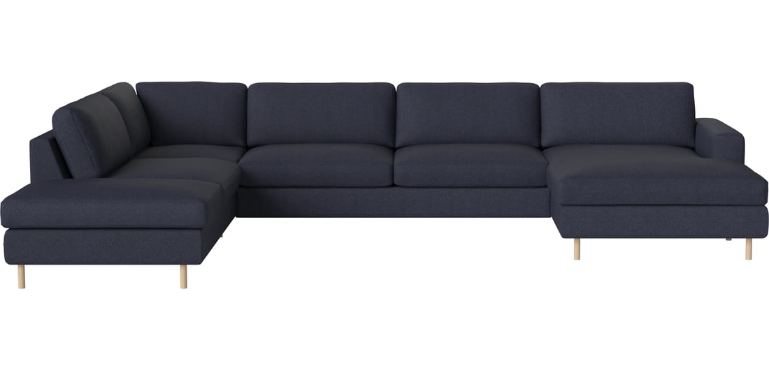 Scandinavia Corner Sofa 6 seater w. chaise longue right OE left