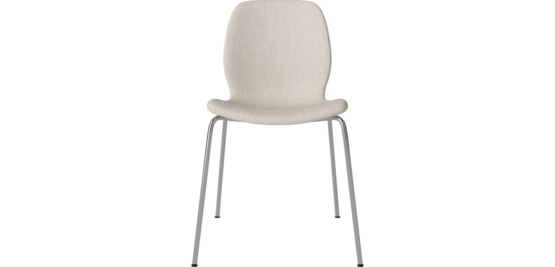Seed Chair Upholstered Seat Metal Legs