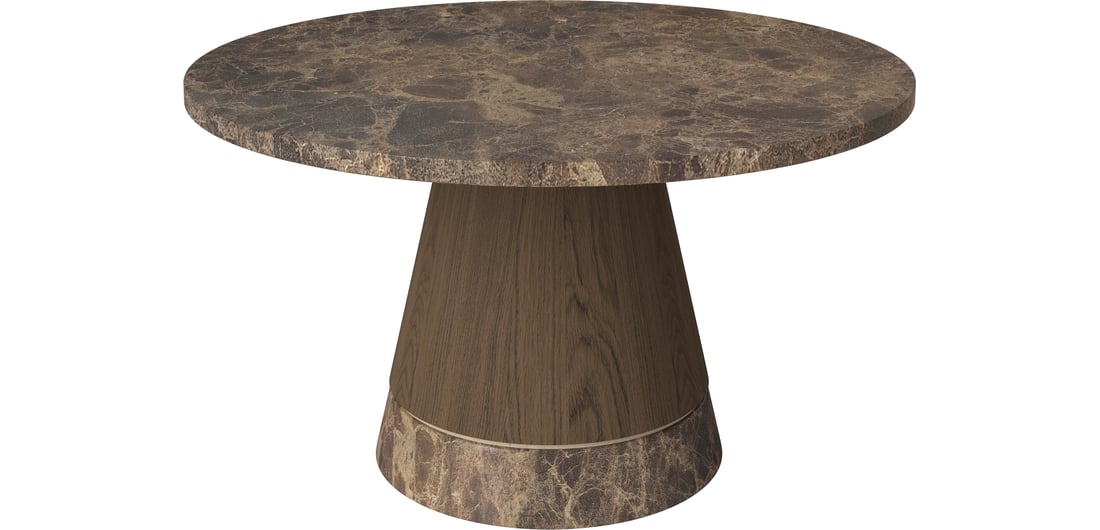 Piro Couchtisch mit Marmorplatte Ø60 cm - Designer Möbel
